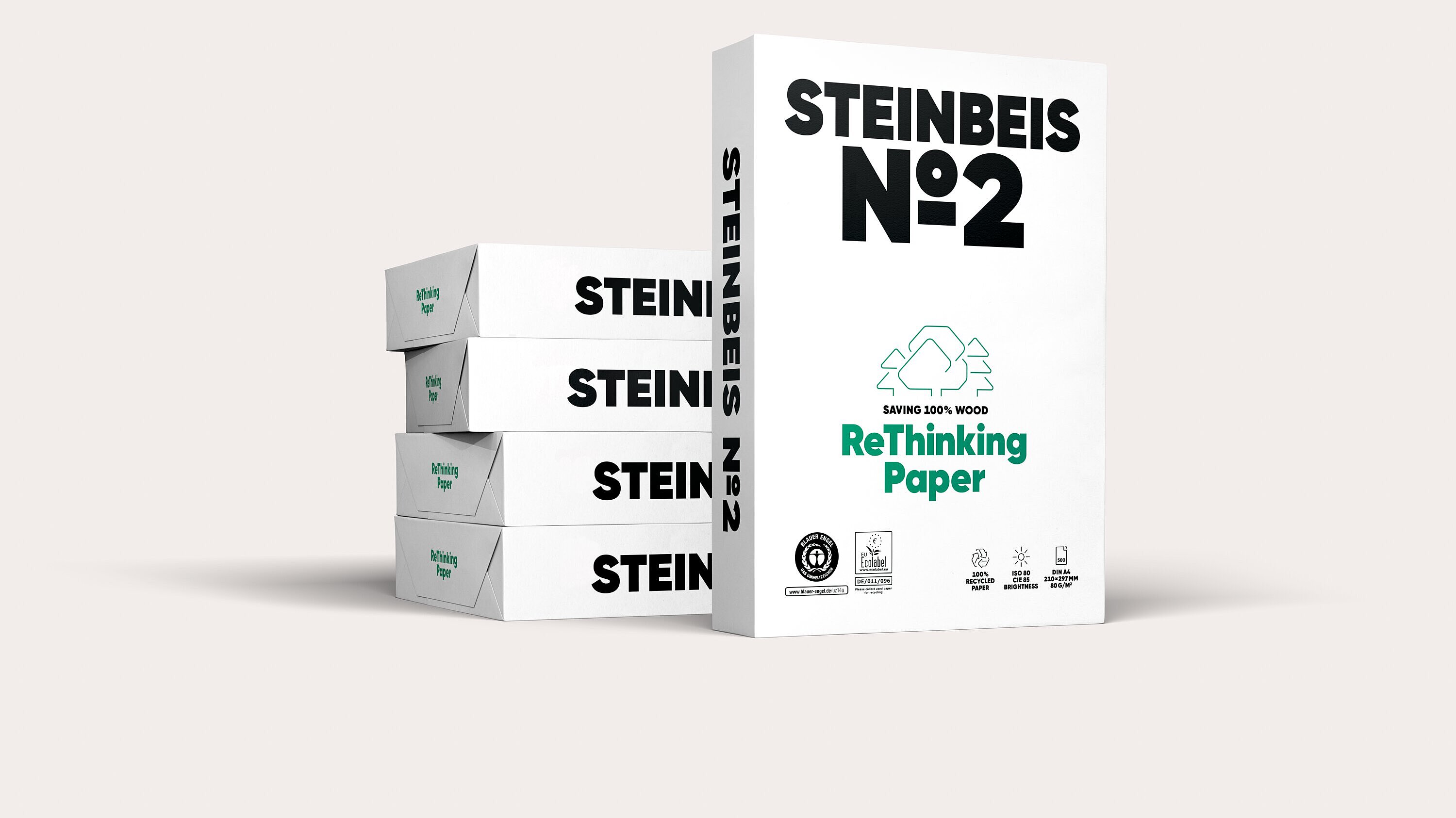 Папір для друку Steinbeis №2 А4, 80 г/м2, 500 арк., Ecology Paper